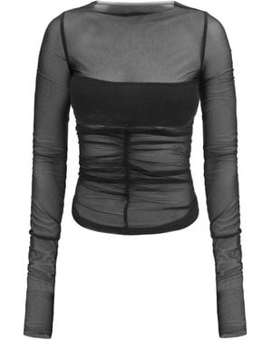 Rick Owens Black Nylon Shirt