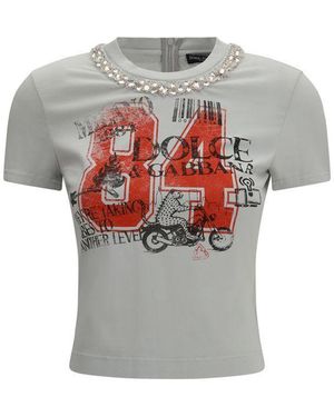 Dolce & Gabbana Grey Cotton T
