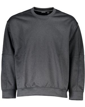 Calvin Klein Sleek Crew Neck Tech Sweatshirt - Grey