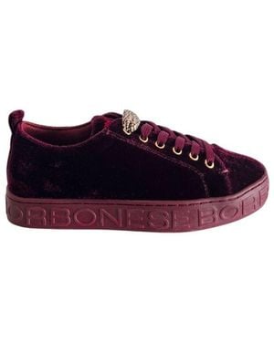 Borbonese Red Synthetic Sneaker - Purple