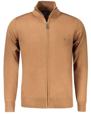 COVERI MOVING Brown Viscose Men Cardigan