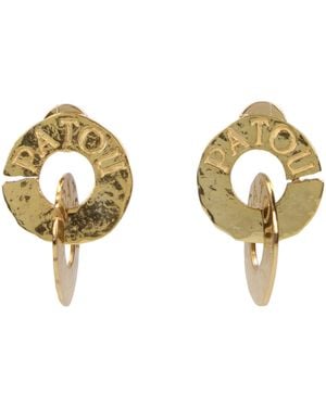 Patou Gold Brass Earrings - Metallic