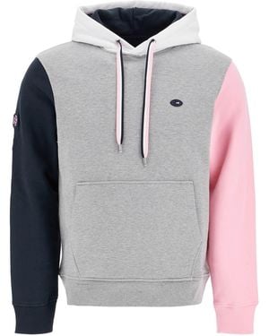 Eden Park Hooded Color Block Sweatshirt - Gray