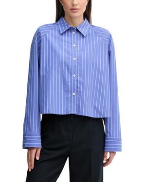 Calvin Klein Blue Cotton Blouse