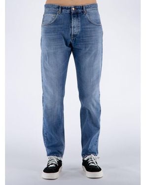 Don The Fuller Blue Cotton Jeans & Pant