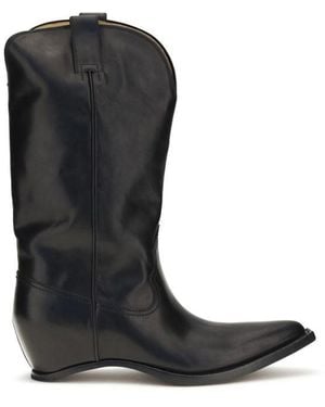 Maison Margiela Black Calf Leather Bos Taurus Boots