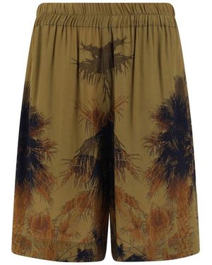 Laneus Shorts With Print - Green
