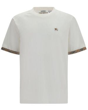 Burberry White Cotton T - Grey