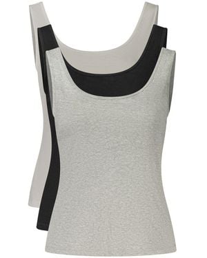 Calvin Klein Cotton Tank Tops - Grey