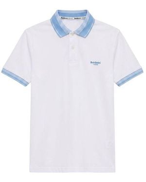 Baldinini White Cotton Men Polo