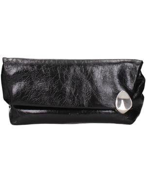 Jil Sander Black Leather Clutch Bag