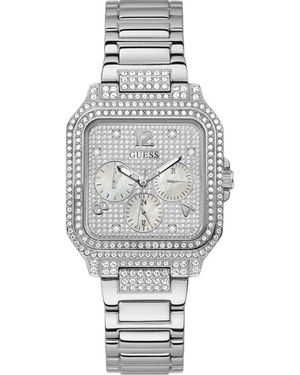 Guess Grey Stainless Steel Watch - Metallic