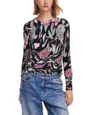 Desigual Black Viscose Tops & T - Blue