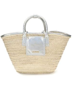 Jacquemus Beige Raffia Handbag - Multicolor