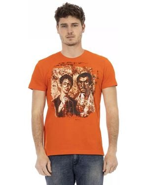 TRUSSARDI ACTION Orange Cotton Men T