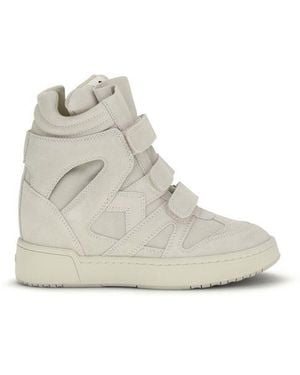 Isabel Marant Wedge Leather Trainers Im3-Gz - White