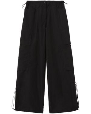 Palm Angels High-Rise Parachute Trousers - Black