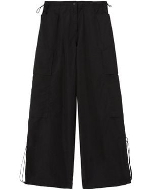 Palm Angels High-Rise Parachute Trousers - Black