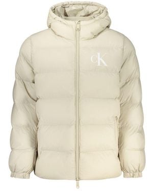 Calvin Klein Polyamide Shell Jacket - Natural