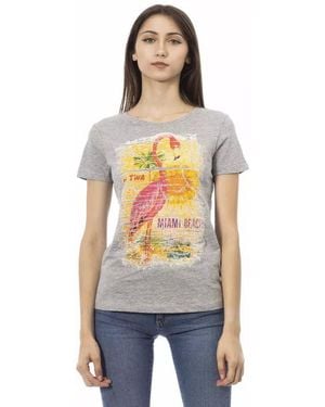 TRUSSARDI ACTION Grey Cotton T