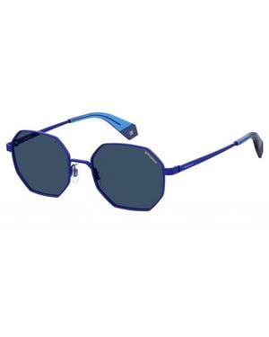 Polaroid Blue Metal Sunglasses