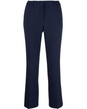 L'Autre Chose Cropped Tailored Trousers - Blue