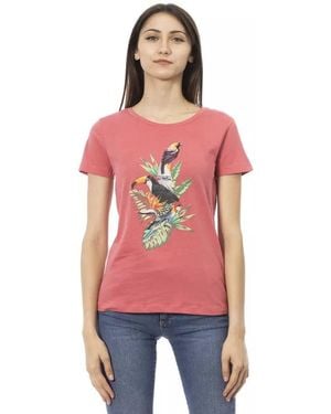 TRUSSARDI ACTION Multicolor Cotton T - Red