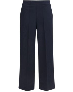 Avenue Montaigne Blue Polyester Casual Pants