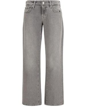 7FOR Gray Cotton Straight