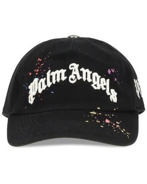 Palm Angels Logo Baseball Hat - Black