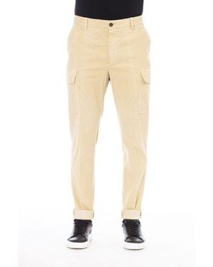 Peserico Beige Cotton Men Pants - Natural