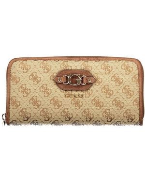 Guess Beige Polyester Wallet - Natural