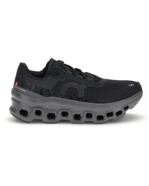On Shoes Black Polyester Athletic Trainers
