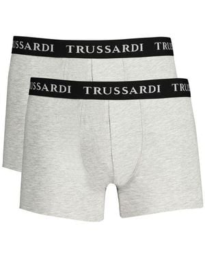 Trussardi Grey Cotton Underwear