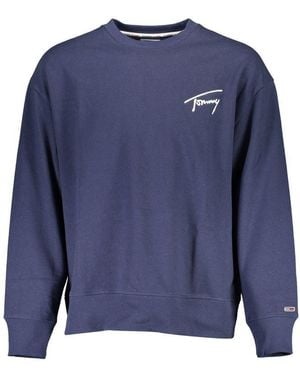 Tommy Hilfiger Blue Cotton Men Jumper