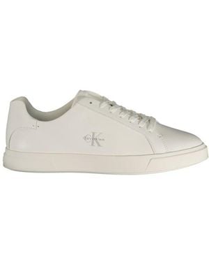Calvin Klein White Polyurethane 's Sneaker - Multicolor