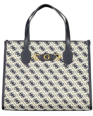 Guess Blue Polyester Handbag - Multicolour