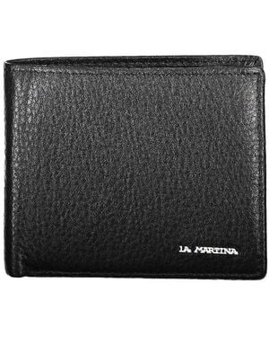 La Martina Leather Wallet - Black