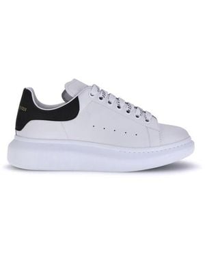 McQueen Leather Trainers - White