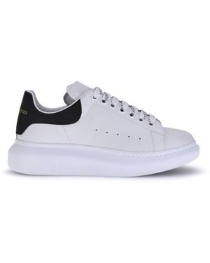 McQueen Leather Trainers - White