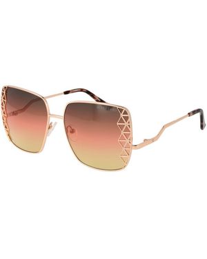 MARCIANO BY GUESS Rose Gold Sunglasses - Brown