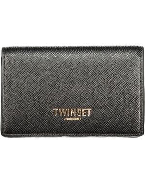 Twinset Black Polyurethane 's Wallet - Gray