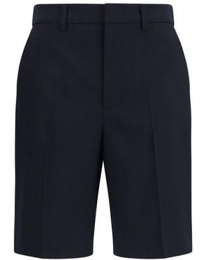 Gucci Black Cotton Bermuda Shorts - Blue
