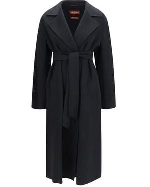 Max Mara Black Wool Oves Aries Coat