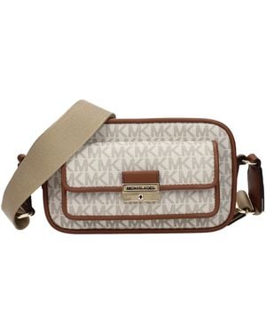 Michael Kors Bradshaw Crossbody Bag Fabric - Brown