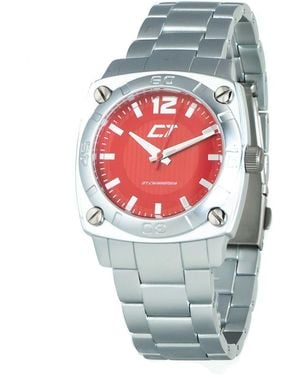 Chronotech Silver Steel Watch - Gray