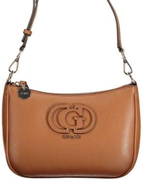 Guess Marrone Polyurethane Handbag - Brown