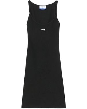 Off-White c/o Virgil Abloh Mini Dress With Logo - Black