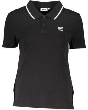 Fila Polo Shirt Classic Fit Short Sleeves - Black