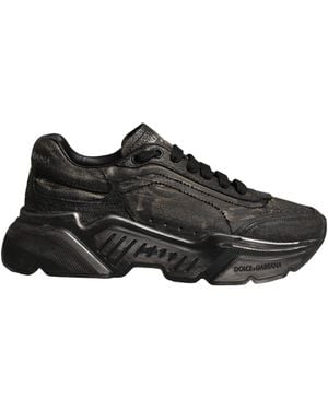 Dolce & Gabbana Black Daymaster Low Top Trainers Shoes